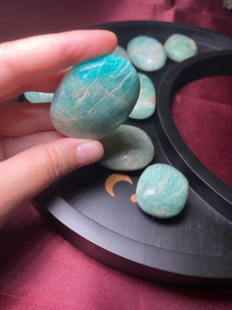 Amazonite Palm Stone