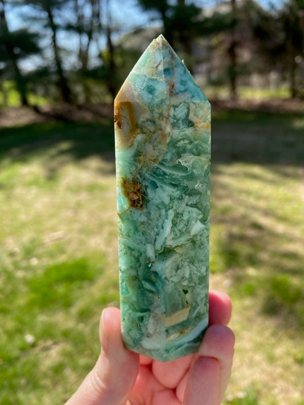 Brecciated Fluorite Tower