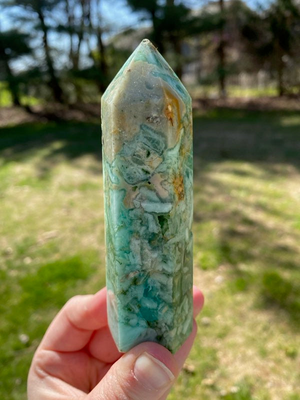 Brecciated Fluorite Tower