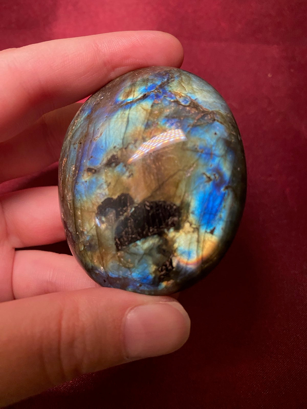 Labradorite Palm Stone