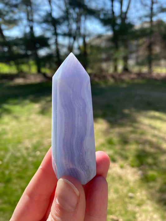 Blue Lace Agate Tower