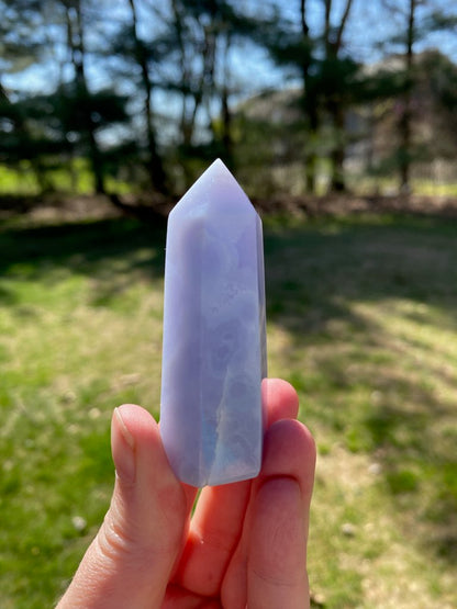 Blue Lace Agate Tower