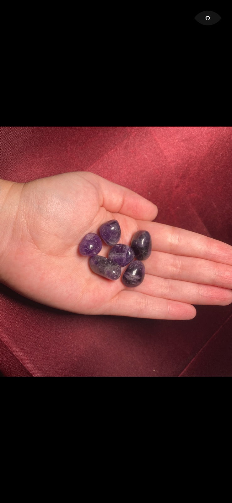 Set of Three Amethyst Tumbles