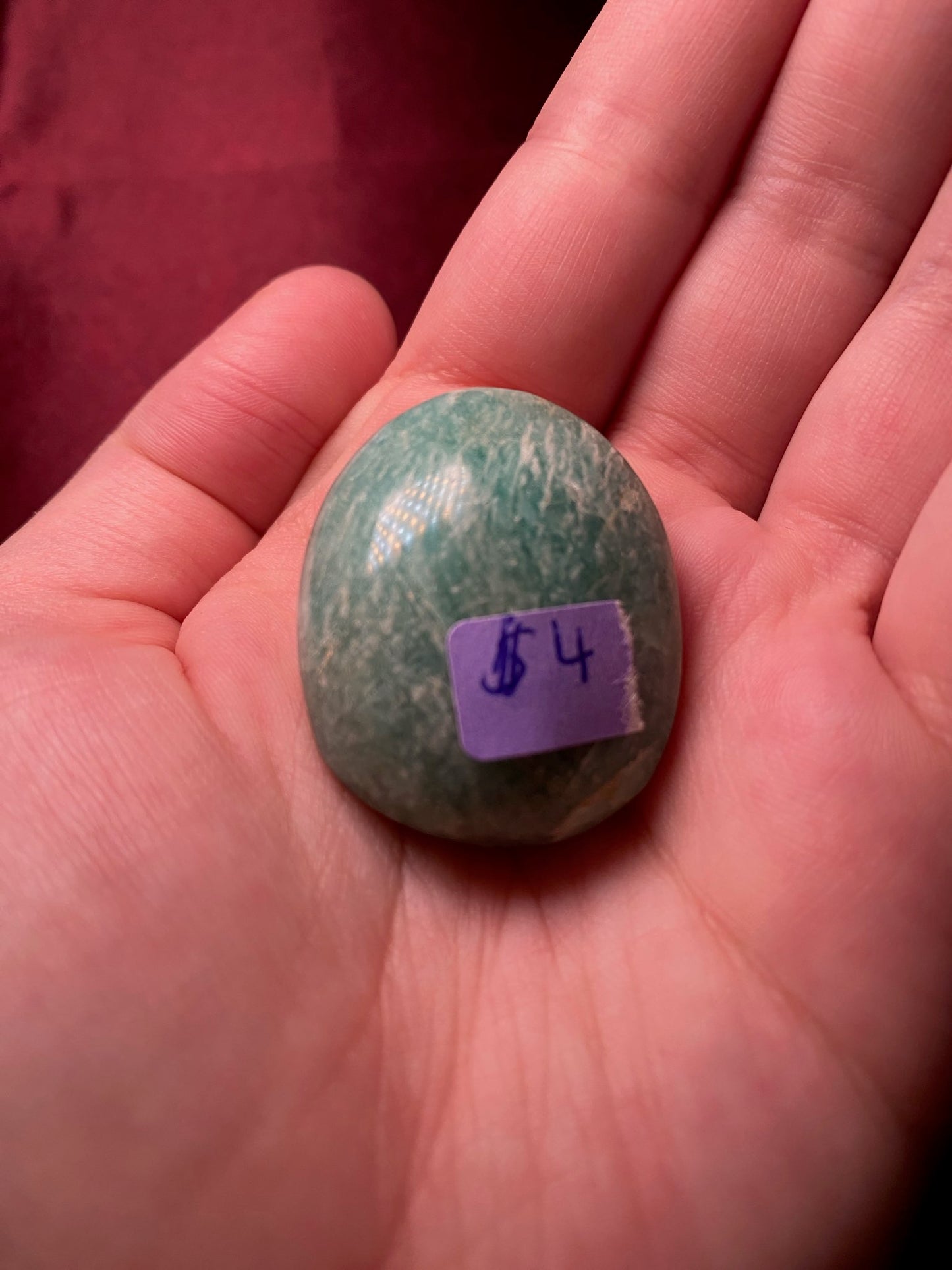 Amazonite Palm Stone (Reduced Price)