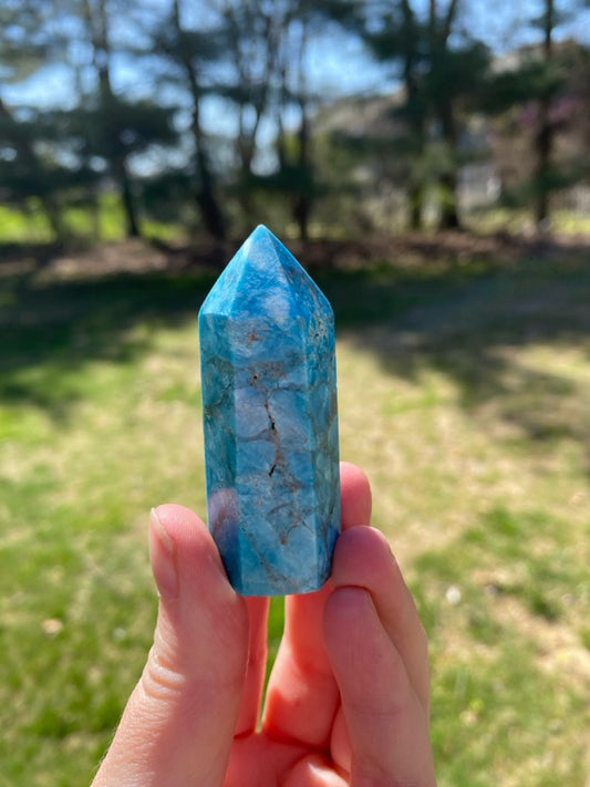 Small Blue Apatite Tower