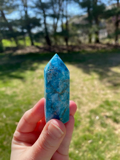 Small Blue Apatite Tower