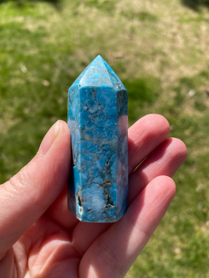 Small Blue Apatite Tower