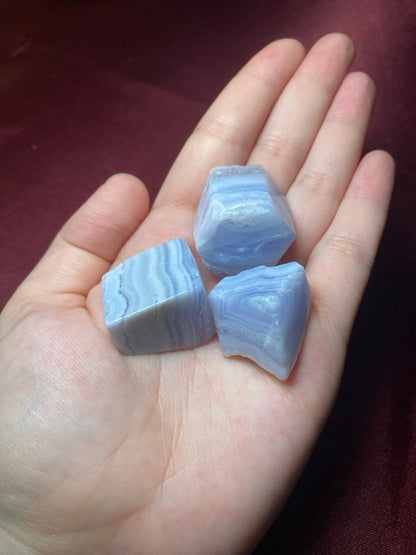 Blue Lace Agate Slice Tumble