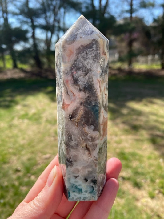 Crazy Lace Agate Tower