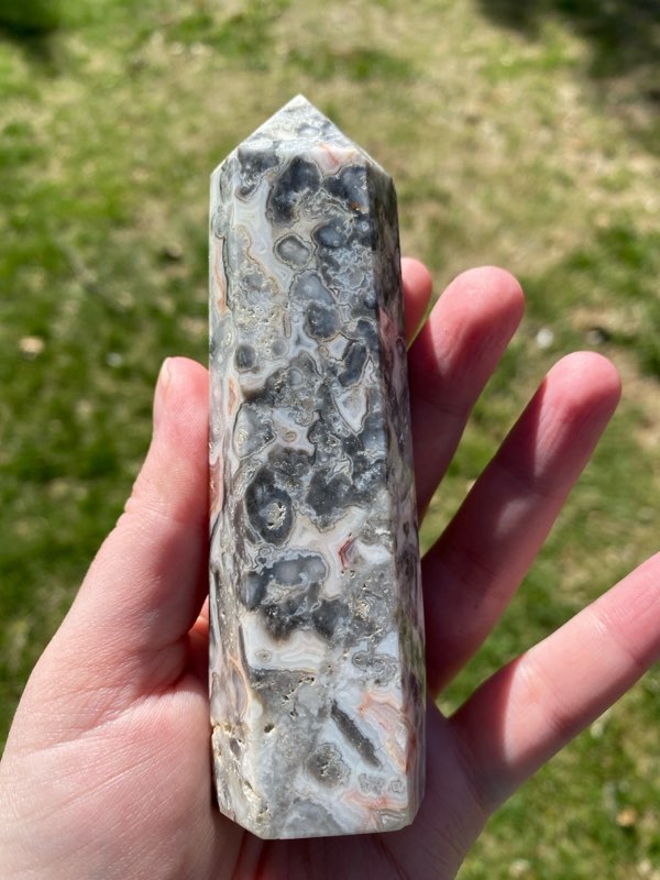 Crazy Lace Agate Tower